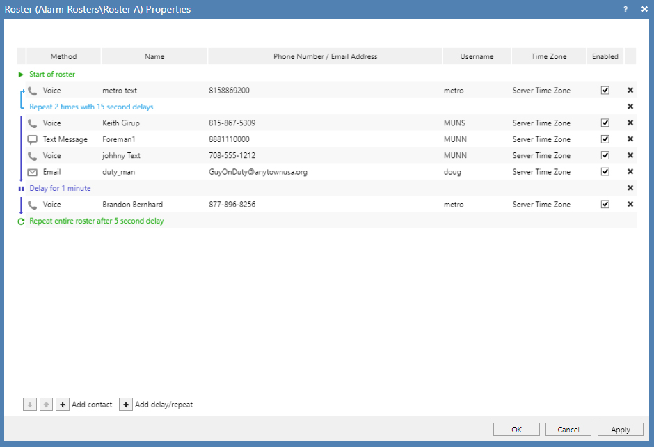 Water System Cloud Monitoring Update - Improved Call Out List